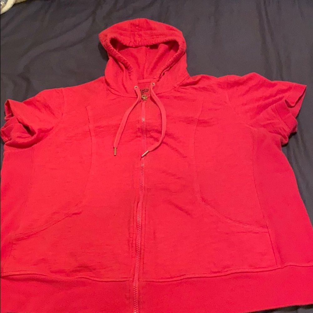 Women Short sleeve hoodie PLUS SIZE